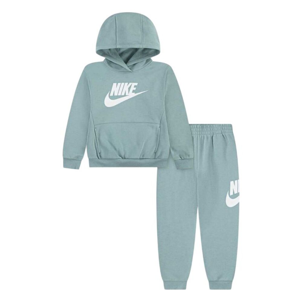 Nike Boys Logo Fleece Long-Sleeved Tracksuit Set / Cannon